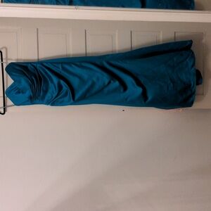 Teal prom bridesmaids dress